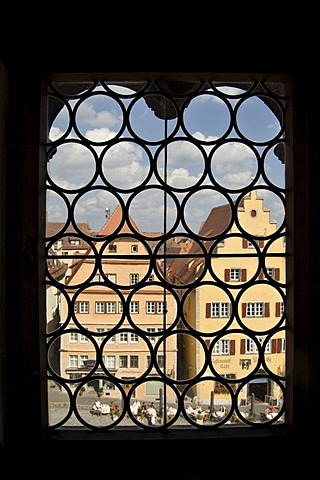 View of the Market Square, Rothenburg ob der Tauber, Bavaria, Germany