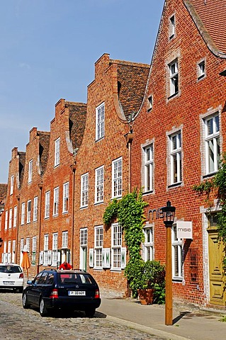 Brick architecture, Hollaendisches Viertel, Dutch Quarter, Potsdam, Brandenburg, Germany, Europe