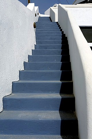 White outside staircase