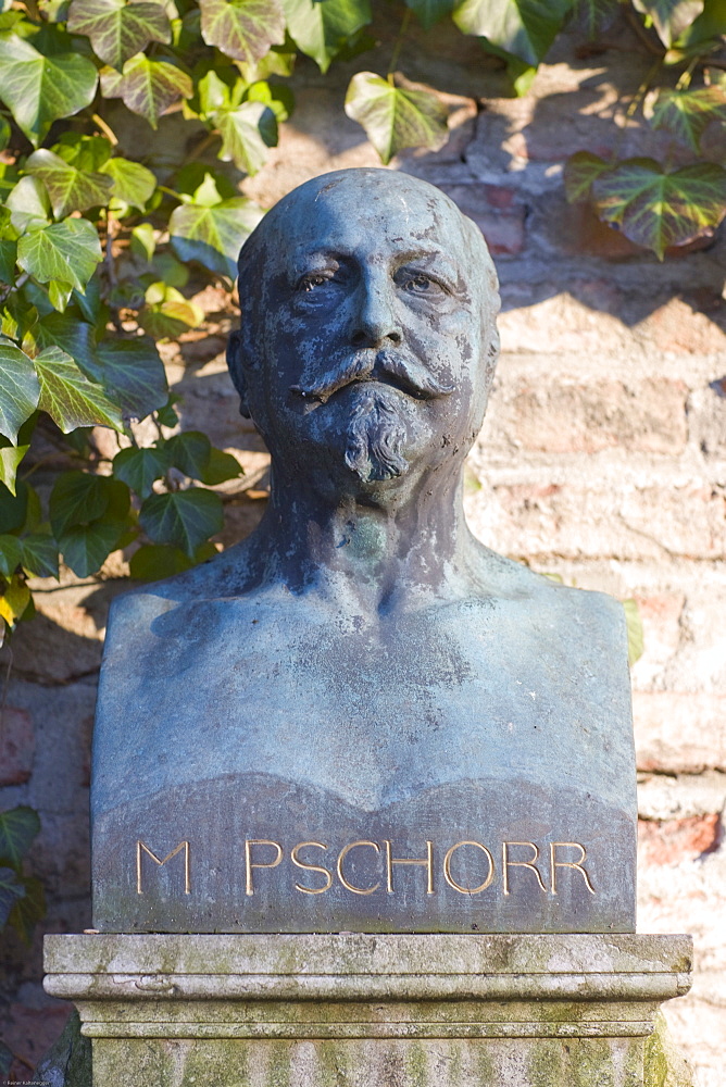 Grave of Matthias Pschorr, 1834-1900, beer brewer, Alter Suedfriedhof Cemetery, Munich, Bavaria, Germany