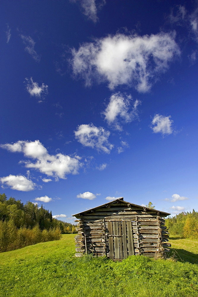 Log cabin, Oulanka National Park, Finland, Scandinavia, Europe