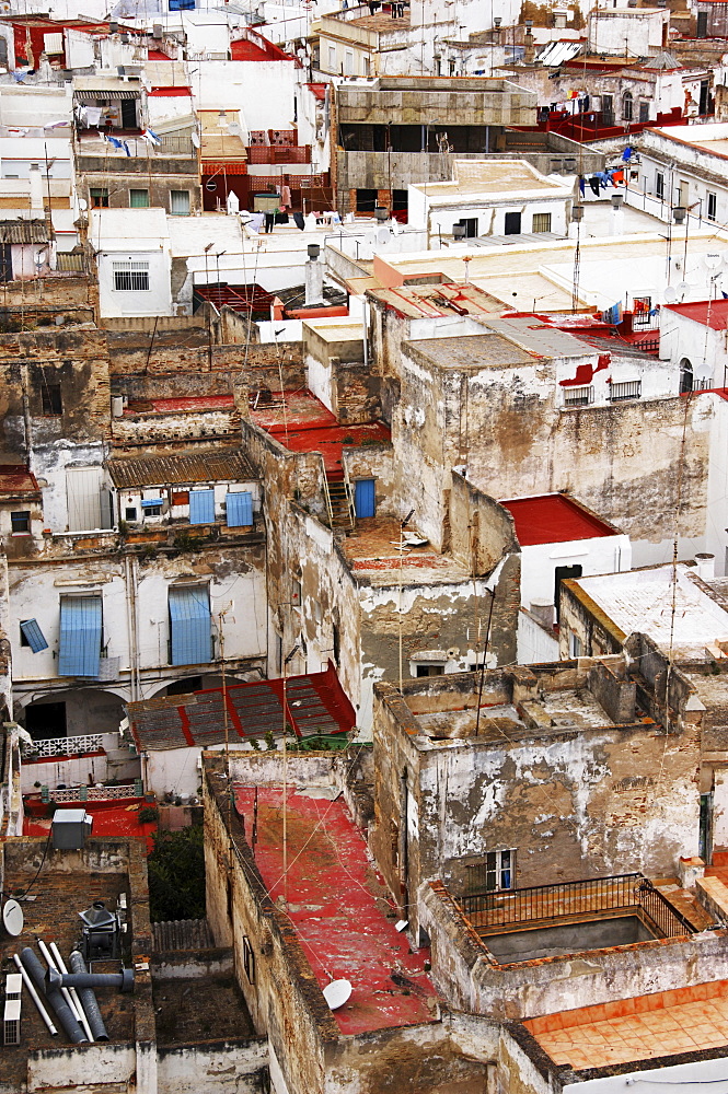 View over the roofs, rooftops of Cadiz, Andalusia, Spain