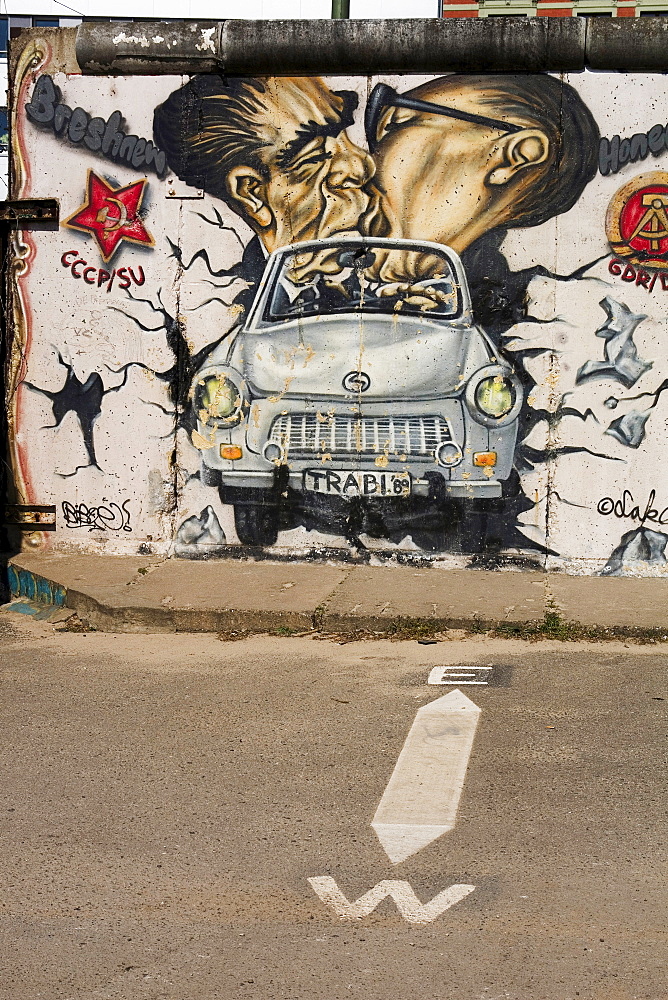 Berlin Wall an the Eastside Gallery, Berlin, Germany