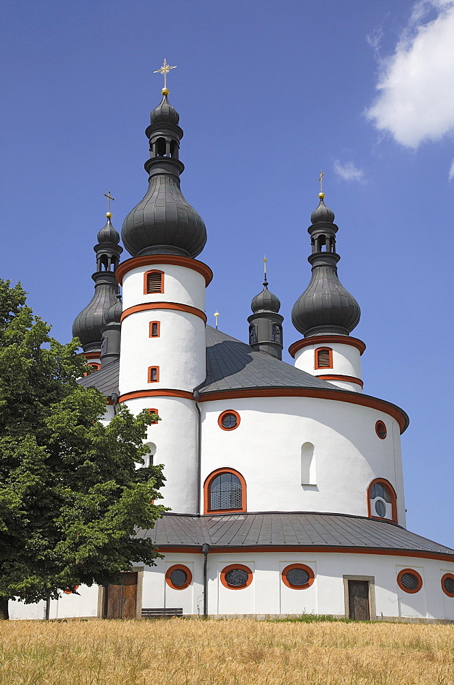 Dreifaltigkeitskirche Kappl, Church of the Holy Trinity, pilgrim church near Waldsassen, Upper Palatinate, Bavaria, Germany, Europe