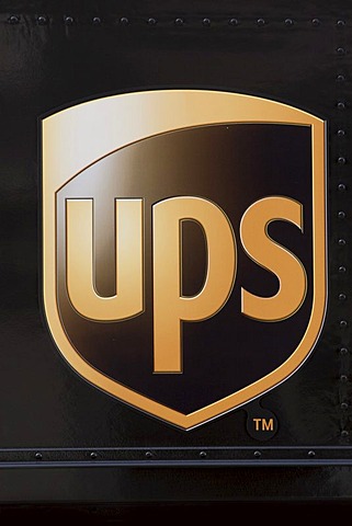 The company logo of the United Parcel Service (UPS)