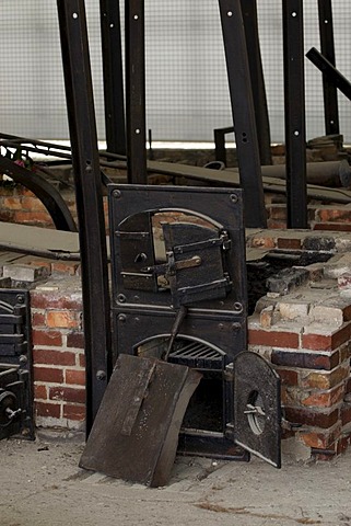 Oven - Concentration camp memorial, Sachsenhausen, Oranienburg, Brandenburg, Germany