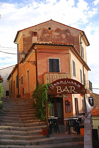 Village bar Poggio island Elba Tuscany Italy