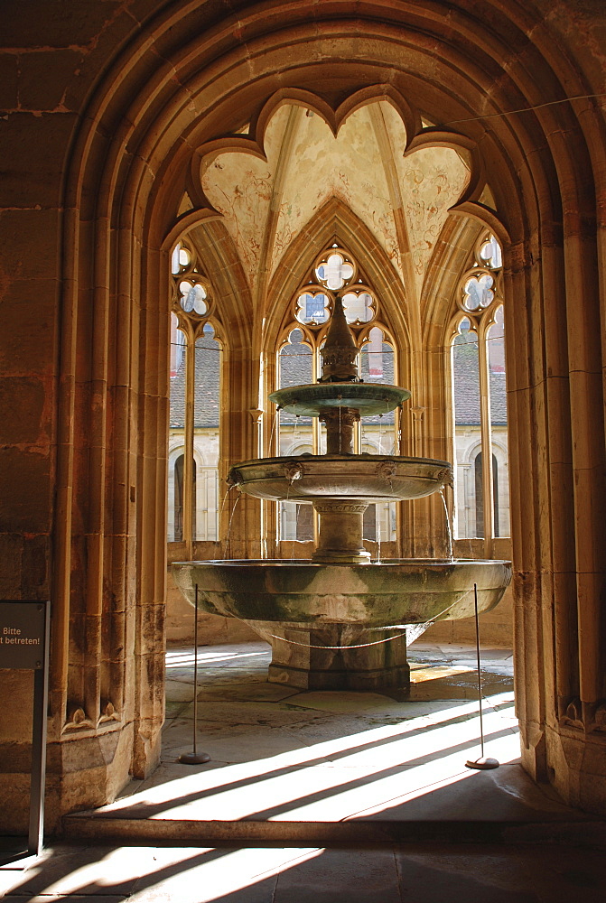 Fountain Cistercian monastery Maulbronn Baden Wuerttemberg Germany