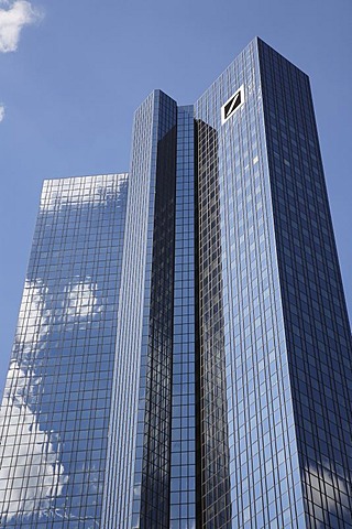 Deutsche Bank, office tower block, corporate headquarters, Frankfurt am Main, Hesse, Germany, Europe