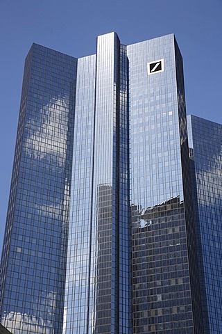 Deutsche Bank, office tower block, corporate headquarters, Frankfurt am Main, Hesse, Germany, Europe