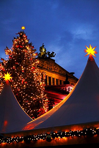 Christmas fair at the Gendarmenmarkt Berlin Germany