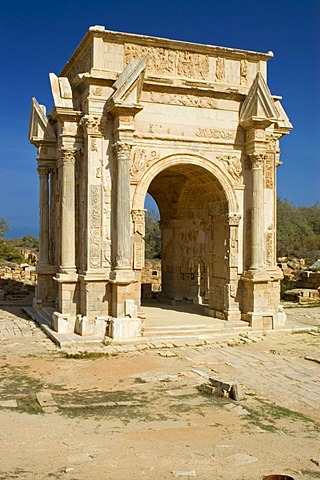 Triumph arch of Septimus Severus Leptis Magna