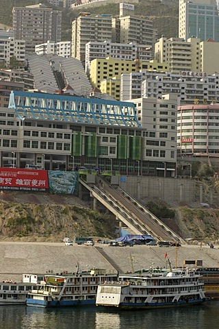 New, modern and higher built city along the Yangtze river, China