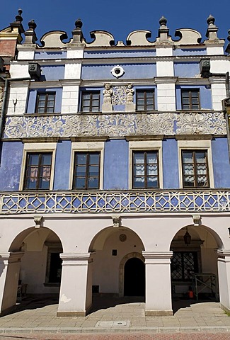 Rynek, historic city square of Zamosz, Unesco World Heritage Site, Poland