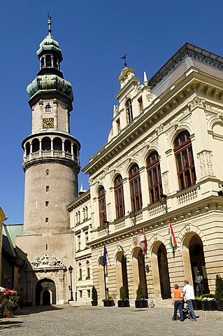 Fire tower, historic old town of Sopron, Hungaria