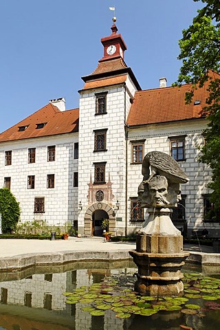 Historic old town of Trebon, Bohemia, Czech Republic