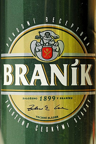 Czech beer can, beer from Prague, Bohemia, Czech Republic