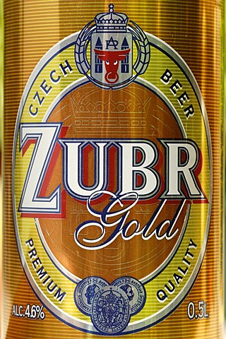 Czech beer can, beer from Prerov, Bohemia, Czech Republic