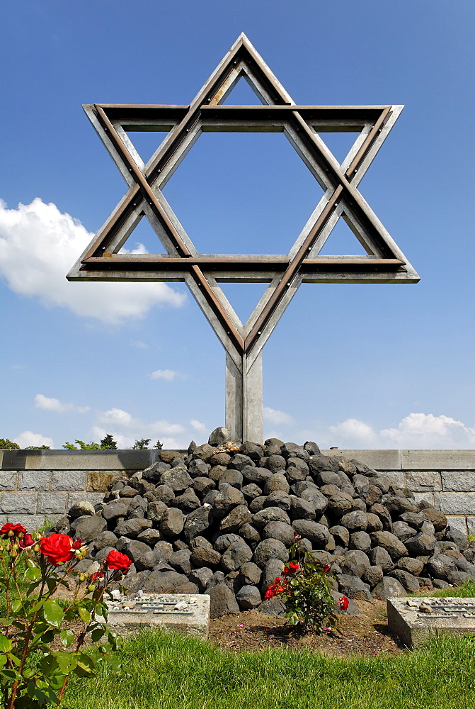 Memorial cemetery, Gestapo prison Small Fortress Theresienstadt, Terezin, north Bohemia, Czech Republic