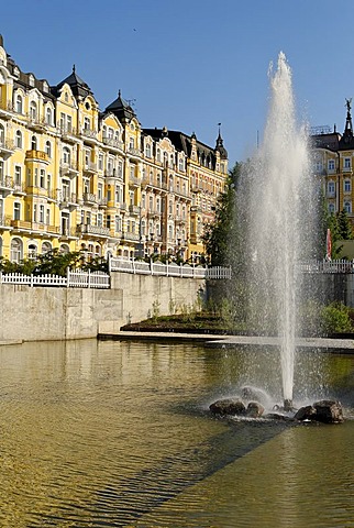 Hotel at health resort Marianske Lazne, Marienbad, West Bohemia, Czech Republik