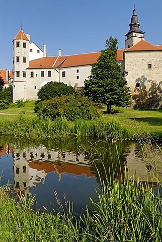 Historic old town of Telc, Unesco World Heritage Site, South Moravia, Czech Republic