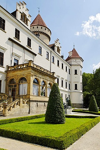 Konopiste castle in Benesov, Central Bohemia, Czech Republic