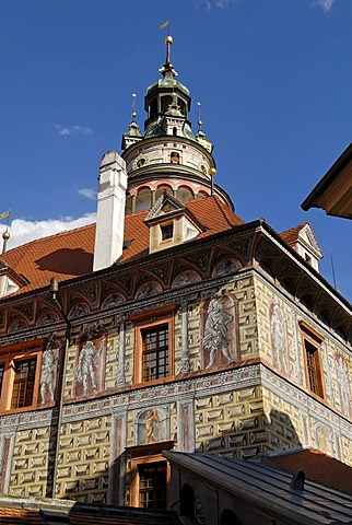 Historic old town of Cesky Krumlov, south Bohemia, Czech Republic