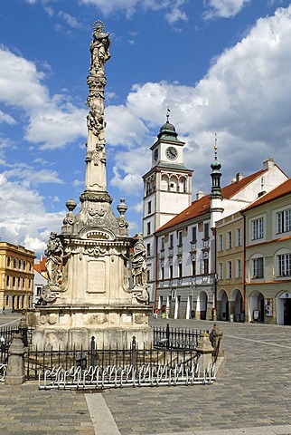 Historic old town of Trebon, Wittingau, South Bohemia, Czech Republic