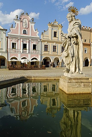 Historic old town of Telc, Unesco World Heritage Site, Moravia, Czech Republic