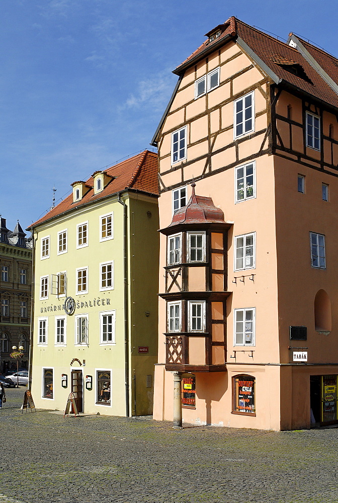 Stoeckl, historic old town of Cheb, Eger, west Bohemia, Czech Republik