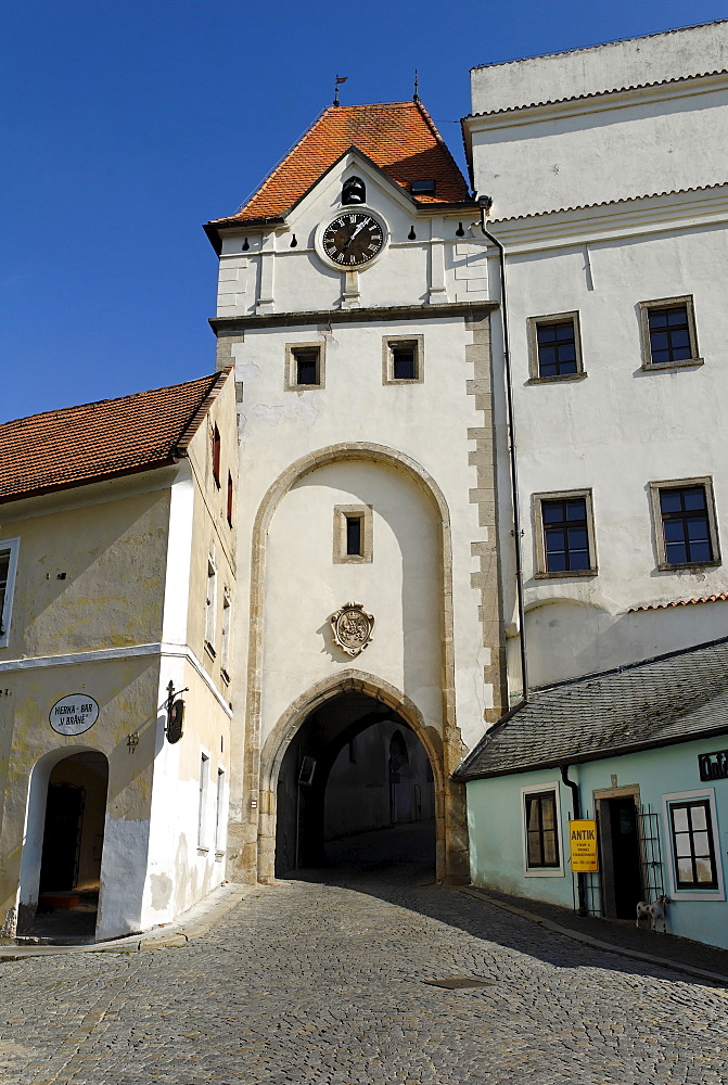 Historic old town of Jindrichuv Hradec, Neuhaus, south Bohemia, Czech Republic