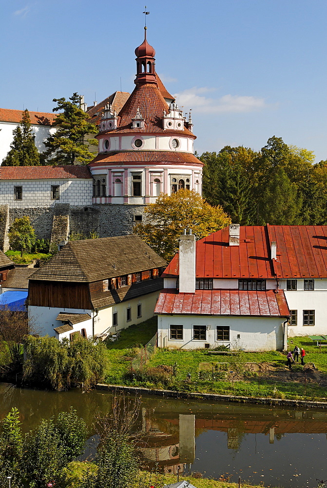 Historic old town of Jindrichuv Hradec, Neuhaus, south Bohemia, Czech Republic