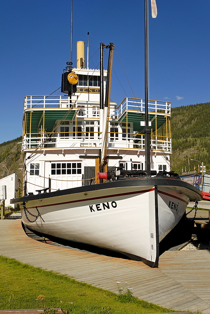 Historic paddlewheeler Keno, Dawson City, Yukon, Canada