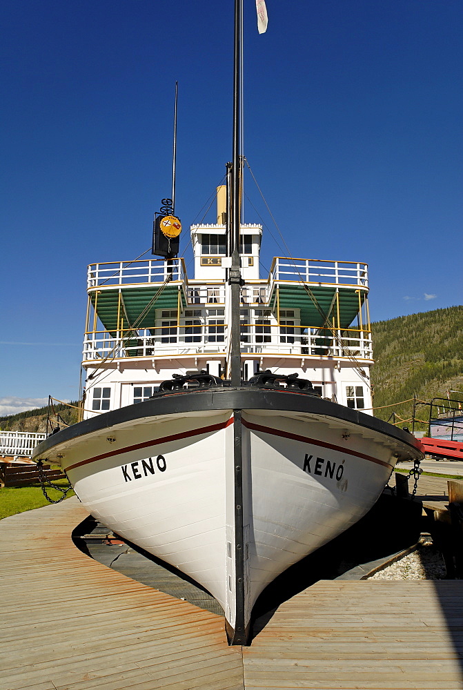 Historic paddlewheeler Keno, Dawson City, Yukon, Canada