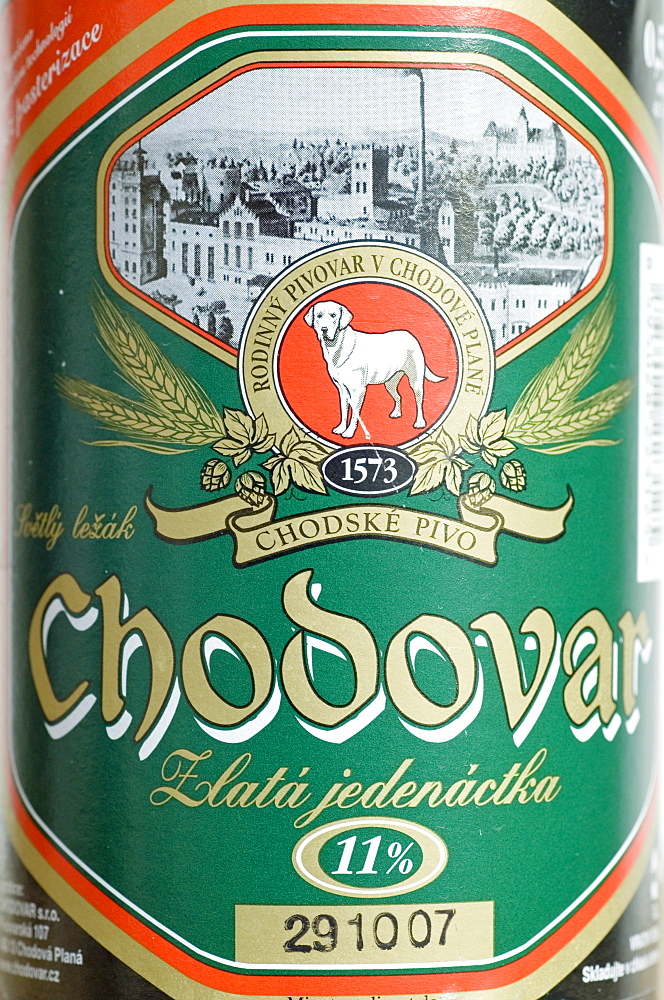 Czech beer from Chodove Plane, west Bohemia, Czech Republic