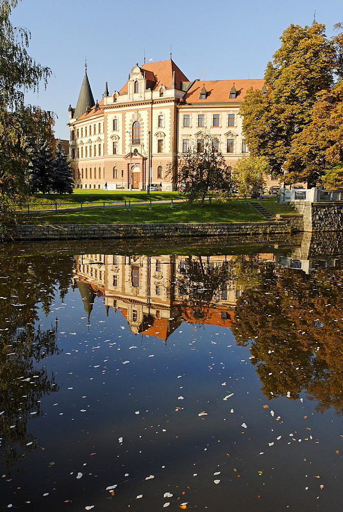 Historic old town of Ceske Budejovice, Budweis, Budvar, south Bohemia, Czech Republic