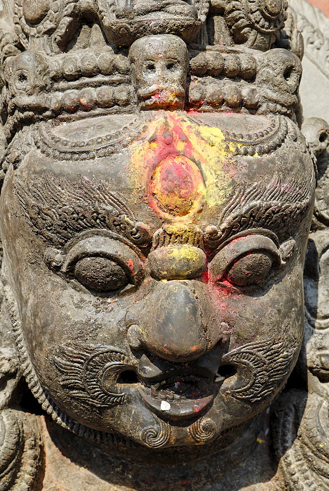 Hinduistic statue, Swayambhunat Tempel, Kathmandu, Nepal