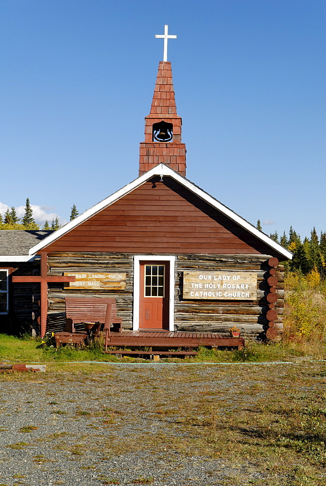 Alt church at Kluane Lake, Yukon Territory, Canada