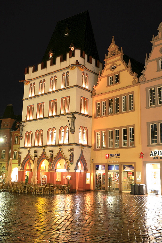 The Steipe on the main market square, Roman town Trier, Rhineland-Palatinate, Germany, Europe