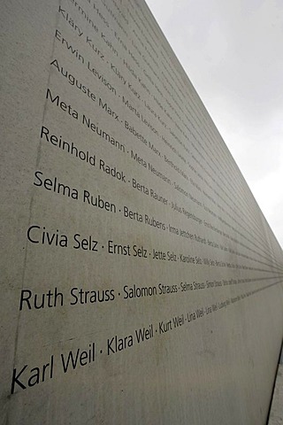 Memorial for the deported jews during the World War 2 in Stuttgart, Baden-Wuerttemberg, Germany