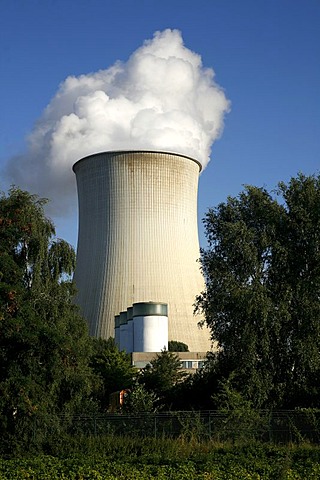 Cooling tower, nuclear power plant Weisweiler, North Rhine-Westphalia, Germany