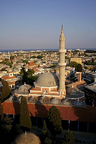 The old town of Rhodes with the hammam, Greece, Europe