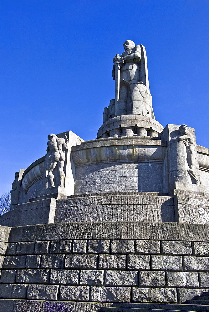 Bismarck Memorial in St. Pauli, Hamburg, Germany