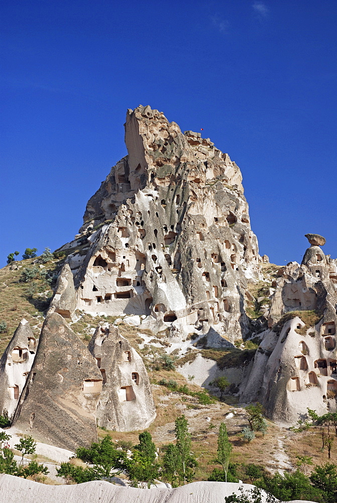 Tuff rock from Uchisar, near by Goereme, Cappadocia, turkey