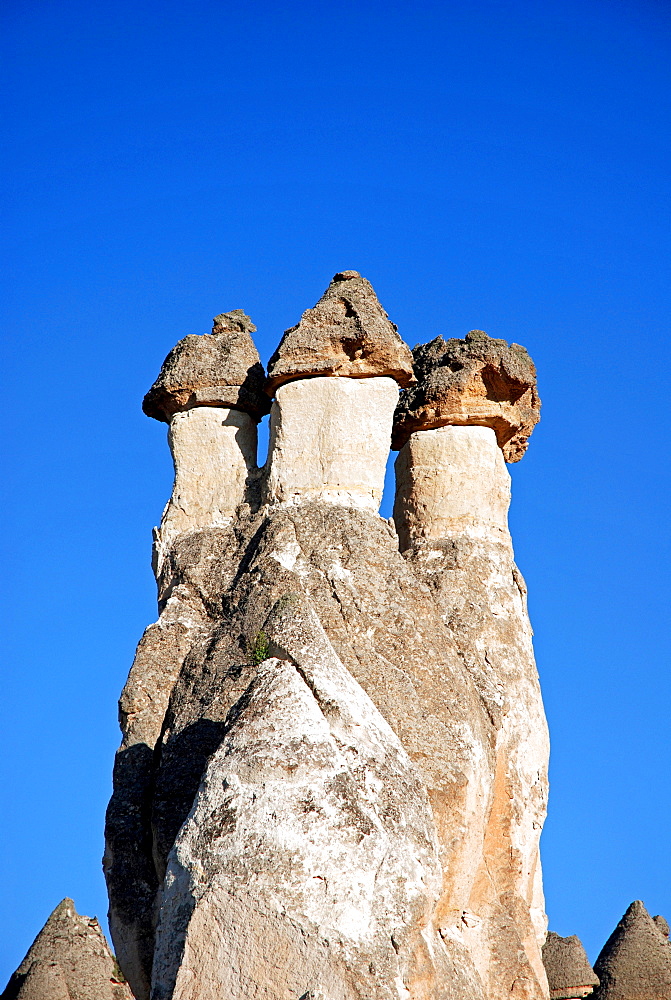 Tufa formations, Valley of the Monks (Pasabagi-Valley) near Goereme, Cappadocia, Anatolia, Turkey