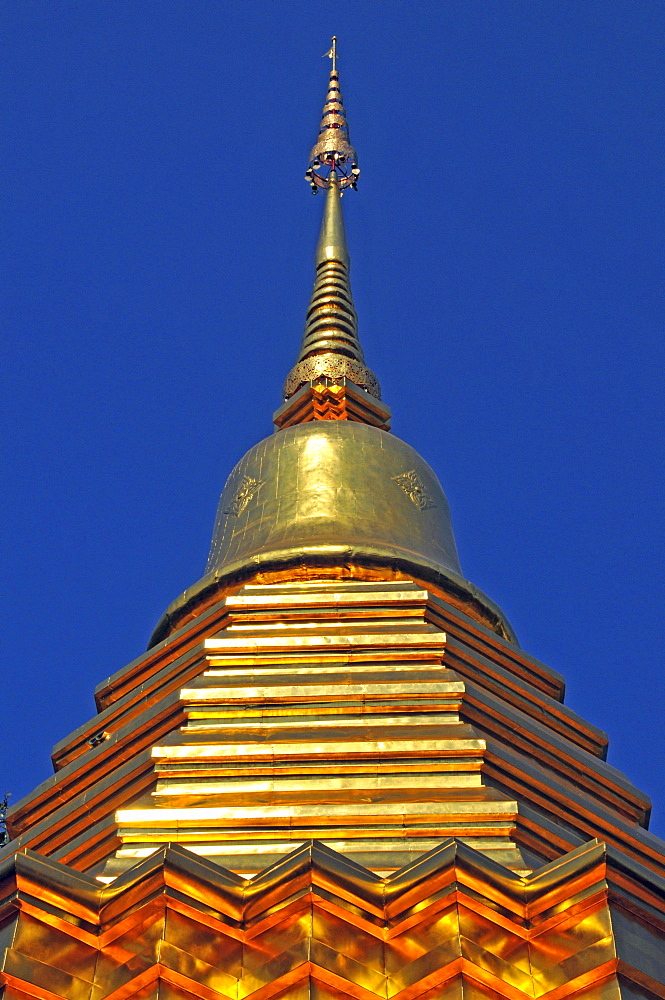 Sareerikkatartsirirak Pagoda at Wat Phan On, inaugurated by King Bhumipol on June 9, 2007, Chiang Mai, Thailand, Southeast Asia, Asia