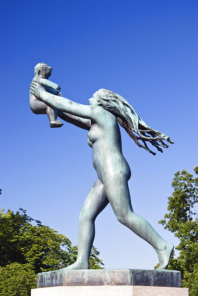 Bronze sculpture by Gustav Vigeland in Vigeland Sculpture Park, Frogner Park, Oslo, Norway, Scandinavia, Europe