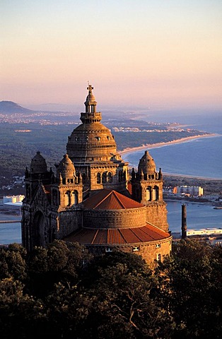 Castelo do Neiva on the Monte de Santa Luzia , Viana do Castelo , Regio Norte , Portugal , Europe