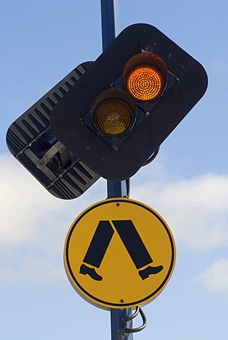 Great Ocean Road, pedestrian lights, Victoria, Australia