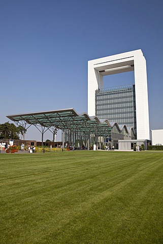 Innovatoren entrance building designed by Jo Coenen, Floriade 2012, Horticultural World Expo, Venlo, Limburg, Netherlands, Europe